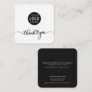 Carte De Correspondance Script de logo d'entreprise personnalisé pour reme
