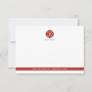 Carte De Correspondance Secourt incendie   Croix maltaise