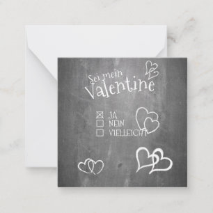 Carte De Correspondance Sei mein Valentine