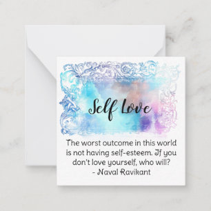 Carte De Correspondance *~* Self Love AP62 Love Yourself Note Card