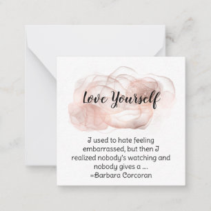 Carte De Correspondance *~* Self Love CORCORAN AP62 Flat Note Card