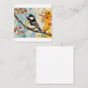 Carte De Correspondance Sérénade automnale aux oiseaux de poulet