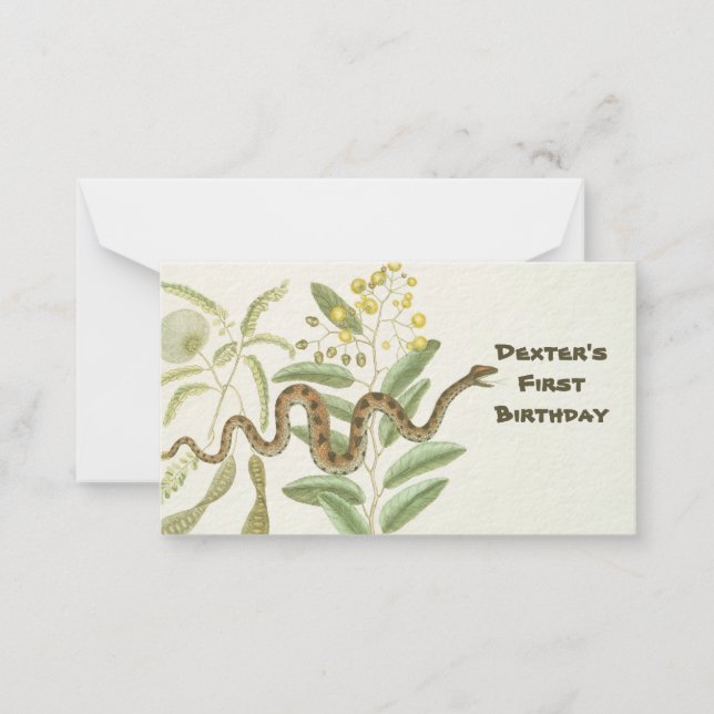 Carte De Correspondance Serpent (Devant)