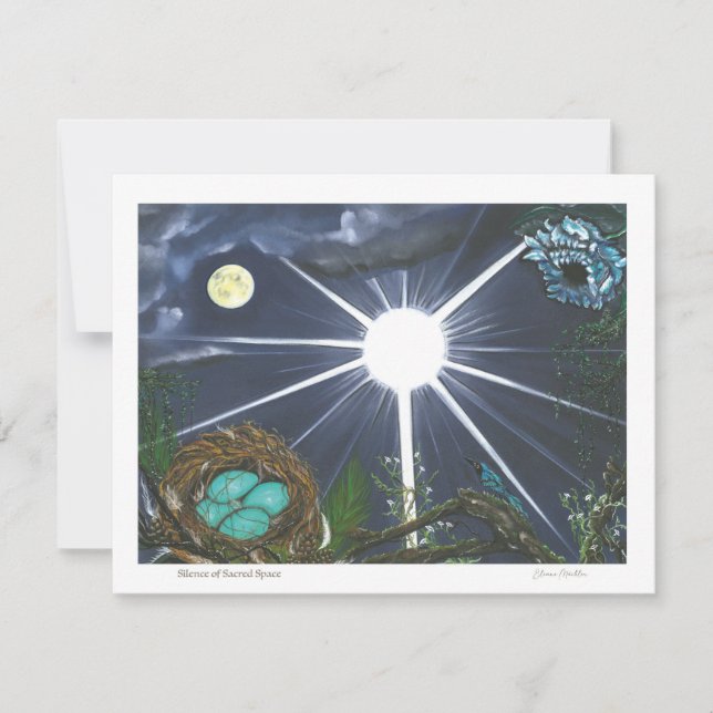 Carte De Correspondance Silence de l'espace sacré (Devant)