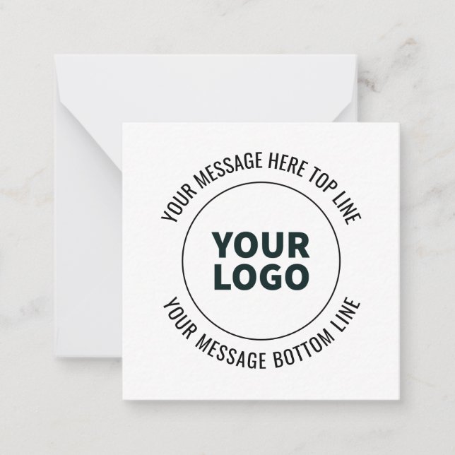 Carte De Correspondance Simple à remplacer par votre logo ou votre image (Devant)