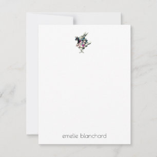 Carte De Correspondance Simple lapin blanc personnalisé