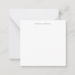 Carte De Correspondance Simple minimaliste simple élégant blanc moderne