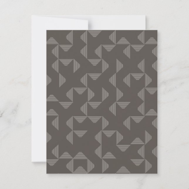 Carte De Correspondance Simple, modern, trendy geometric graphic pattern (Devant)