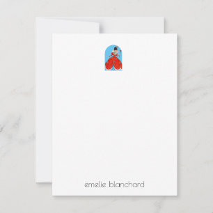 Carte De Correspondance Simple Retro Queen of Hearts Personnalisé