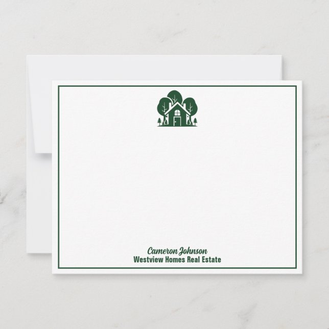 Carte De Correspondance Société immobilière Green Forest House (Devant)