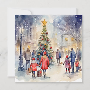 Carte De Correspondance "Soirée silencieuse : Faire place à Noël"