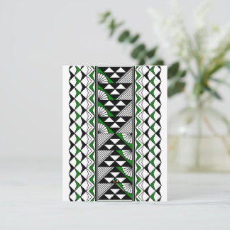 Carte De Correspondance Soleil et pluie indigènes dans le vert