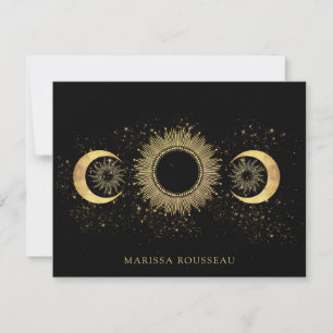 Carte De Correspondance Soleil noir céleste