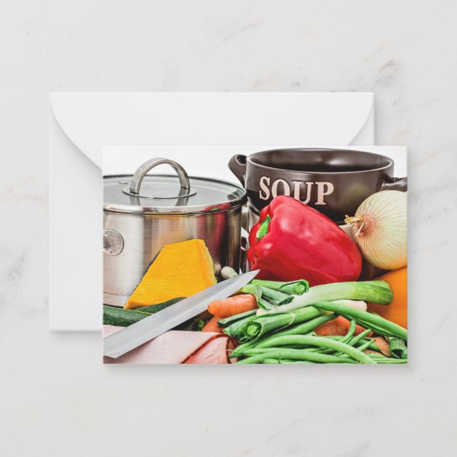 Carte De Correspondance Soupe maison...Yum ! (Devant)