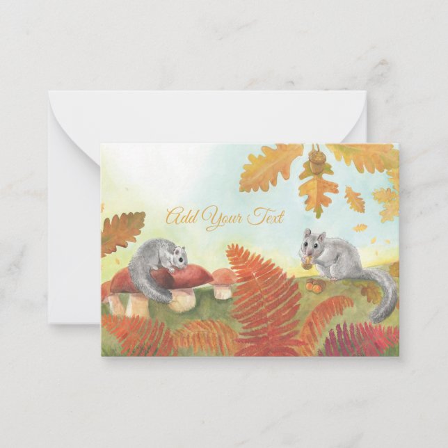 Carte De Correspondance Souris comestible (Glis glis) Personnalisé (Devant)