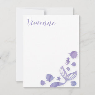 Carte De Correspondance Sous la sirène de mer