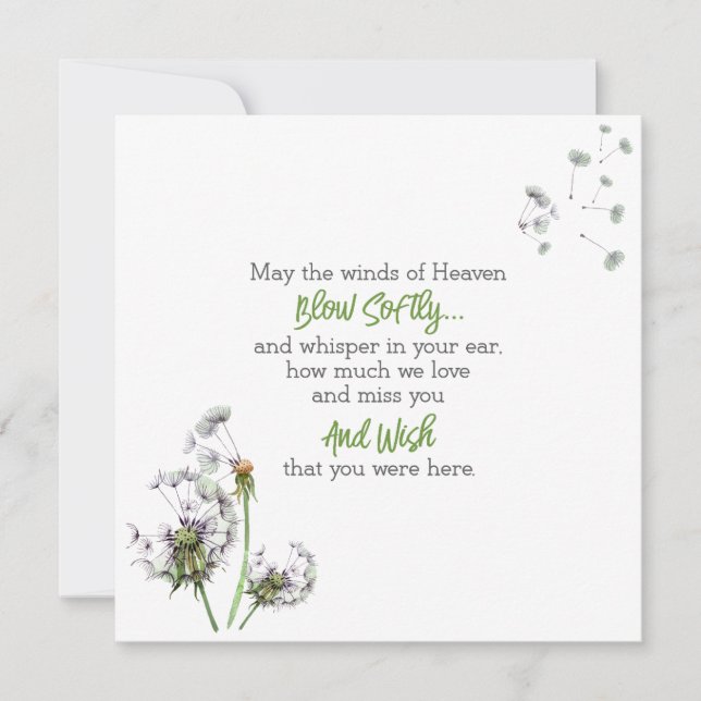 Carte De Correspondance Souvenir de Dandelion (Devant)