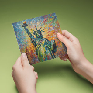 Carte De Correspondance Statue de Liberty van Gogh