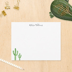 Carte De Correspondance Style Cactus moderne Stationery personnalisée