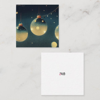 Carte De Correspondance Style d'impression de l'écran d'ornement de Noël r