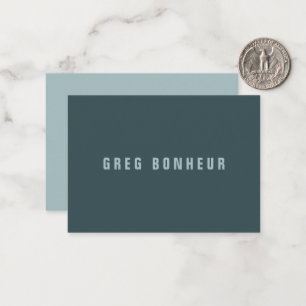 Carte De Correspondance Style moderne Nom de recherche   gris bleu