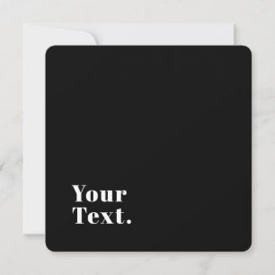 Carte De Correspondance Stylish Editable Retro Modern Name (ou autre texte