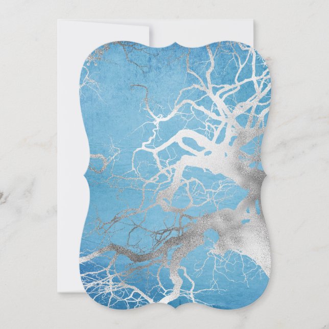 Carte De Correspondance Sublimations hivernales Arbres d'argent (Devant)