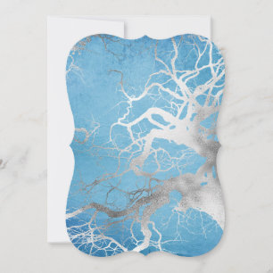 Carte De Correspondance Sublimations hivernales Arbres d'argent