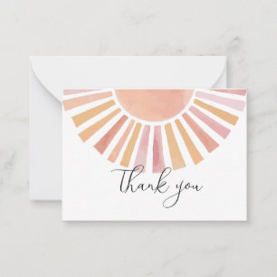 Carte De Correspondance Sunshine Baby shower merci