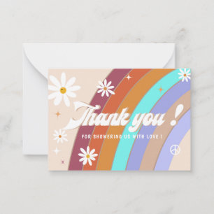 Carte De Correspondance Super aquarelle rétro merci baby shower