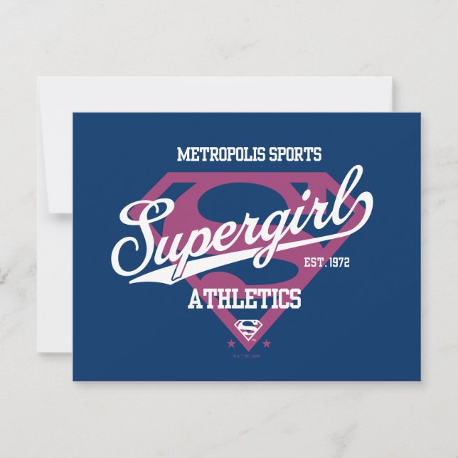 Carte De Correspondance Supergirl Metropolis Sports Athlétisme Graphique (Devant)