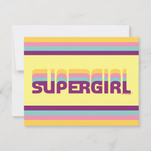 Carte De Correspondance Supergirl Retro Colorshift Graphic