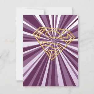 Carte De Correspondance Supergirl Studded S-Shield