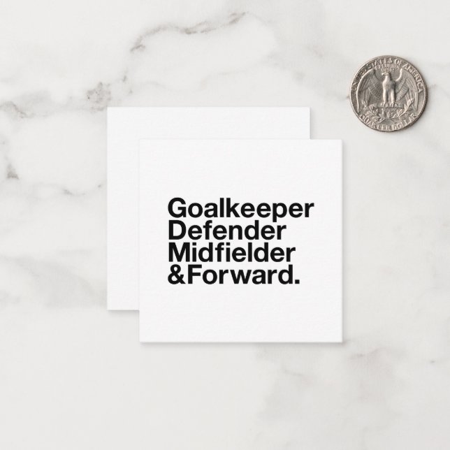 Carte De Correspondance Supporteur de football (Devant/Arrière en situation)
