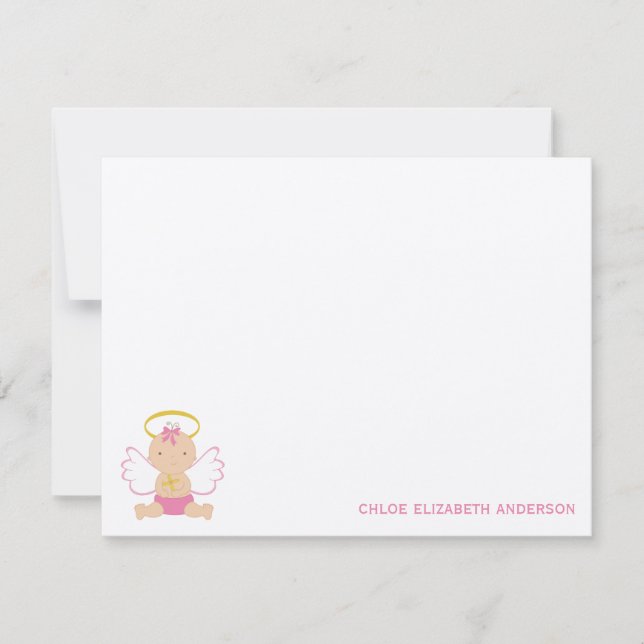 Carte De Correspondance Sweet Baby Custom Flat Merci Notes (Devant)