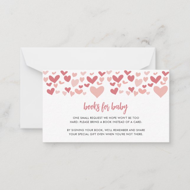 Carte De Correspondance Sweetheart Valentines Baby showers Livres pour béb (Devant)