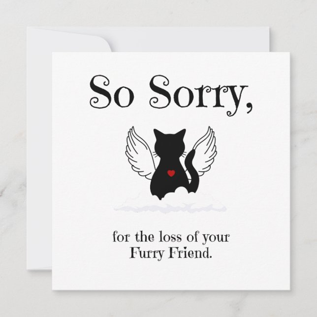 Carte De Correspondance Sympathie pour chat animal (Devant)