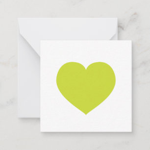 Carte De Correspondance Tag Amour note Coeur vert
