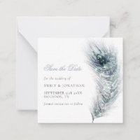 TAILLE MINI | Mariage Peacock Plume Enregistrer La