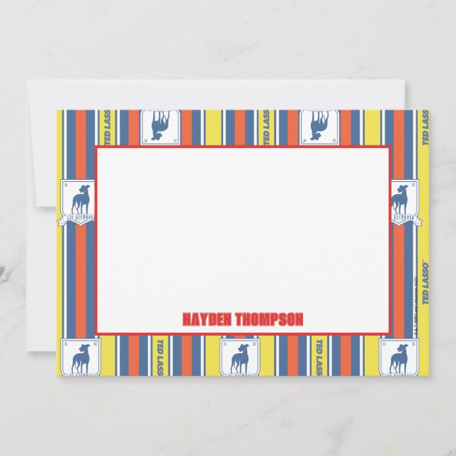 Carte De Correspondance Ted Lasso | AFC Richmond Logo Motif de bande (Devant)
