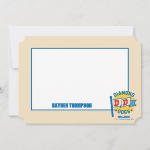 Carte De Correspondance Ted Lasso   Diamond Chiens Pennant Graphisme