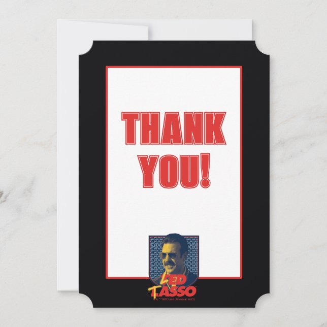 Carte De Correspondance Ted Lasso | Insigne Led Tasso (Devant)