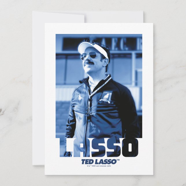 Carte De Correspondance Ted Lasso | Lasso Photo Portrait Graphique (Devant)