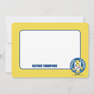 Carte De Correspondance Ted Lasso   Team Lasso Tea Iconic Avatar