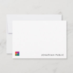 Carte De Correspondance Téléchargez votre propre logo d'entreprise ici
