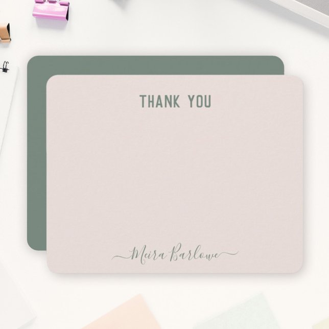 Carte De Correspondance TEXTE PERSONNALISÉ Calligraphie de script personne (Créateur téléchargé)