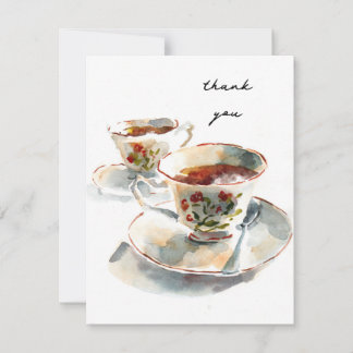 Carte De Correspondance Thé pour deux