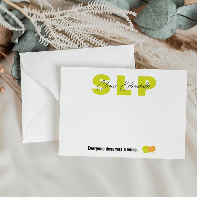 Carte De Correspondance Thérapeute orthophoniste (Créateur téléchargé)