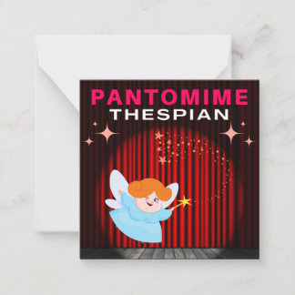 Carte De Correspondance Thespian de pantomime - Marraine fée