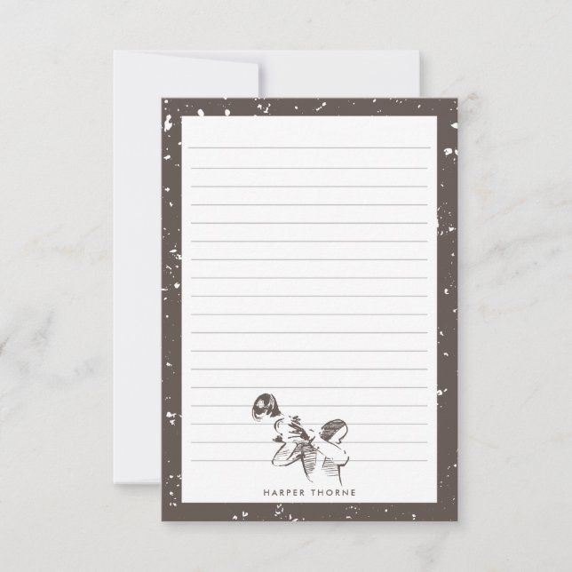 Carte De Correspondance Tout ce jazz | Jazz Thème Stations (Devant)